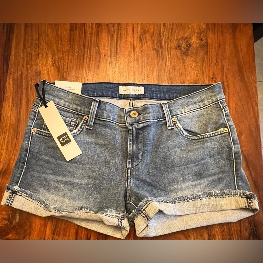 James Jeans Blue Jean slouchy fit boy shorts